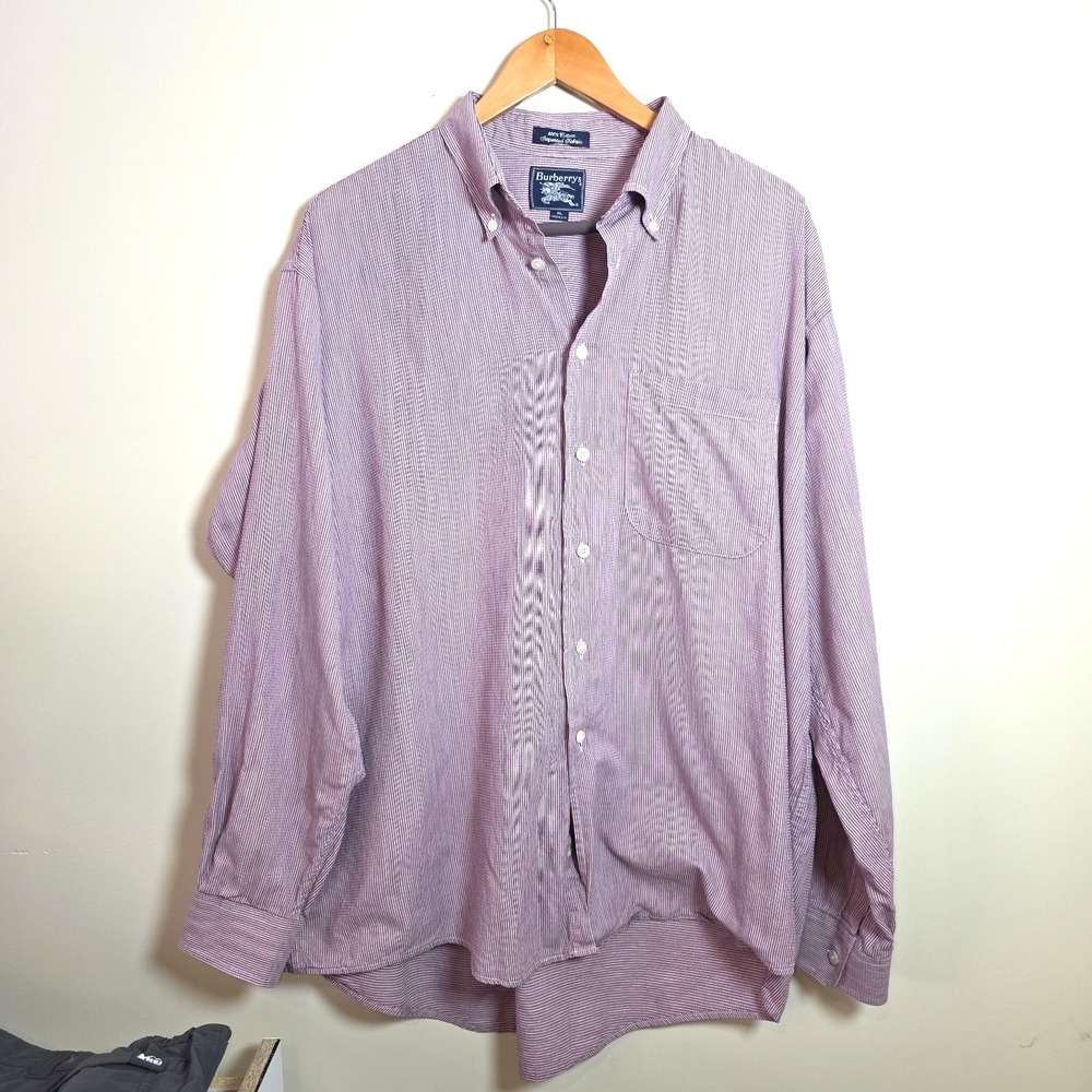 Vintage Burberrys Men's XL Button Down‎ Shirt Made in USA - Picture 3 of 7